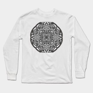 B&W Mandala Long Sleeve T-Shirt